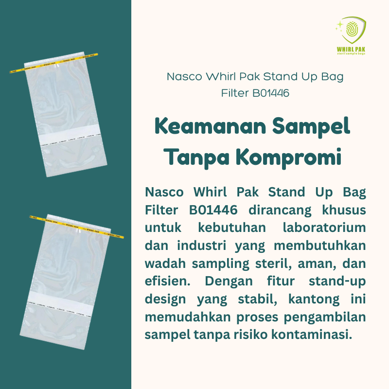 Nasco Whirl Pak Stand Up Bag Filter B01446
